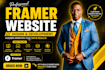 design or develop modern framer webflow website or do figma to framer