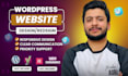develop wordpress website design or redesign and complete website development
