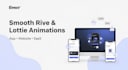 create interactive rive and lottie animations