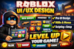 design professional roblox UI UX, game UI, animations, scripted interfaces