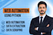 do data mining, data extraction, scraping and web automation