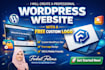 design a wordpress website with free logo