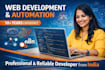 custom PHP web application or laravel website