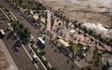 design 3d community landscape, roadside park,streetscape view,aerial view render