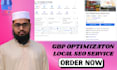 do gbp optimization gmb setup and local SEO ranking