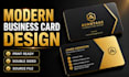 design modern luxury business card and visiting card