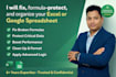 fix your excel or google spreadsheet