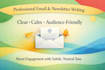 write professional and engaging email campaigns
