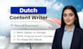 write dutch SEO blog posts, articles and website content