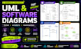 do uml diagrams, erd, class, sequence and dfd diagrams