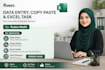 do data entry, copy paste, and excel tasks