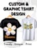 design trendy graphic tee and custom merch for your brand