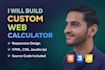 build custom web calculator