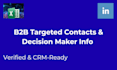 build a targeted b2b prospect list with decision makers