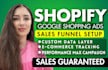setup or manage shopify google adsmerchant center PPC campaign with maximum rol