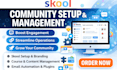 skool community setup skool community manager skool online course circle so