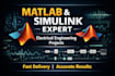 do matlab coding, simulink models, signal processing and engineering projects