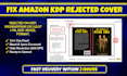 fix, resize and edit amazon KDP, ingramspark book cover
