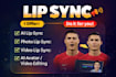 create realistic lip sync, ai talking avatar video photo lip sync video editing