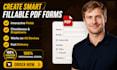 create convert fillable pdf form design interactive jotform typeform forminator