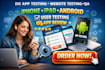 do app testing website testing QA iphone ipad android user testing app review