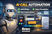build ai call automation system with voice translation and stt transcription