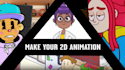 create 2d cut out animation for shorts videos