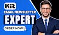 setup convertkit newsletter kit landing page kit email template expert