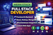 develop full stack mern web app with react node mongodb