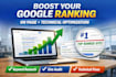 optimize your website with on page SEO and ai search visibility