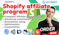 setup shopify affiliate program uppromote goaffpro refersion leaddyno enlistly