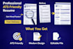 create a professional ats friendly resume and CV