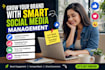 social media manage feeds and daily posting