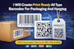 create high quality print ready barcodes for your packaging
