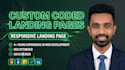 design a responsive landing page using tailwind css