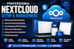 install and configure nextcloud on proxmox, hetzner, or vps server