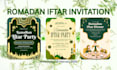 design elegant ramadan iftar invitations cards
