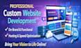 develop custom website with hosting and optimization