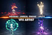 do game vfx for unity, unreal engine niagara realtime vfx, particle, game effect
