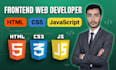 build a responsive and modern frontend website using HTML CSS and javascript