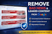 do unwanted content takedown and delete bad news from google