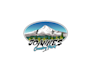 create graceful and fantastic skiing logo design