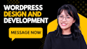 design modern responsive website in wordpress wix or framer