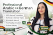 arabic to german and german to arabic translation