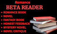 romance beta reader, novel beta reader fantasy beta reader mystery beta reader