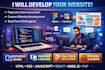 do custom website development, frontend web development, full stack development
