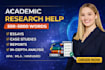 do academic research help and analysis report