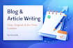 write clear and engaging blog posts or articles
