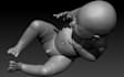3d human mold,cute character for 3d printing,cut and key,anime figures,cnc model