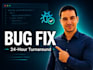 debug and fix bugs in your full stack web application